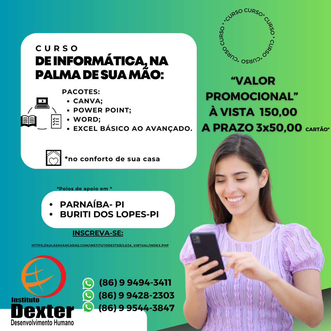 Imagem Instagram post curso de informática simples amarelo.png